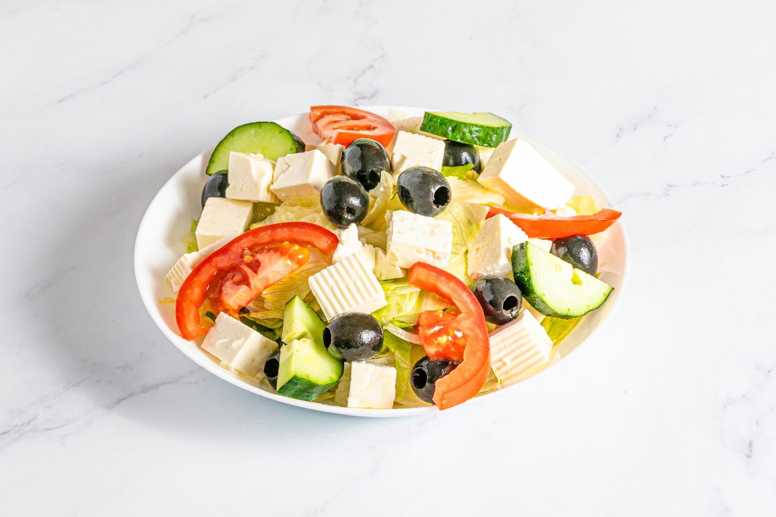 Ensalada griega con queso feta